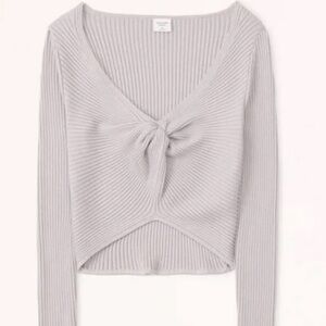 Abercrombie Cropped Knot Sweater